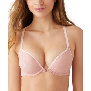 b.tempt'd by Wacoal Shadow Scene Front Close PushUp Bra Pink Size 34C 1976